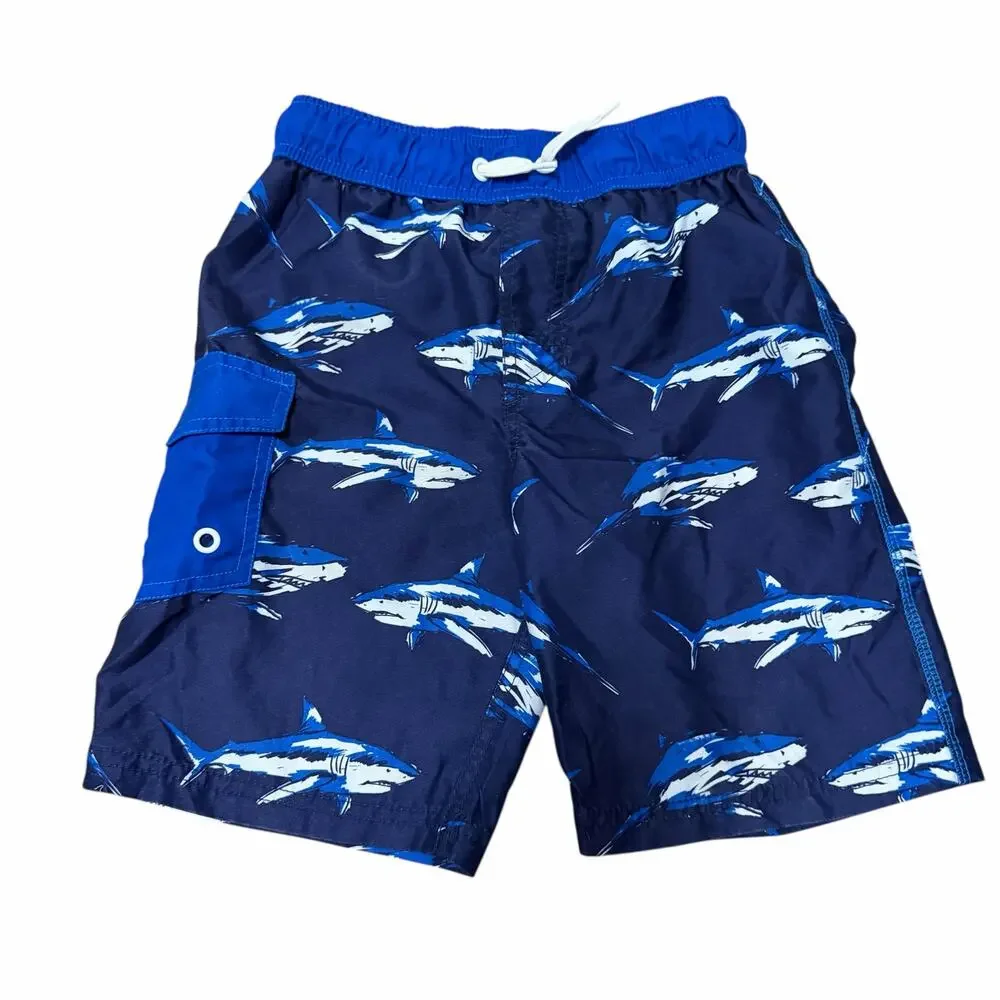 Lot of 3 Boys Bathing Suits Hurley Cat & Jack Body Glove Sz M